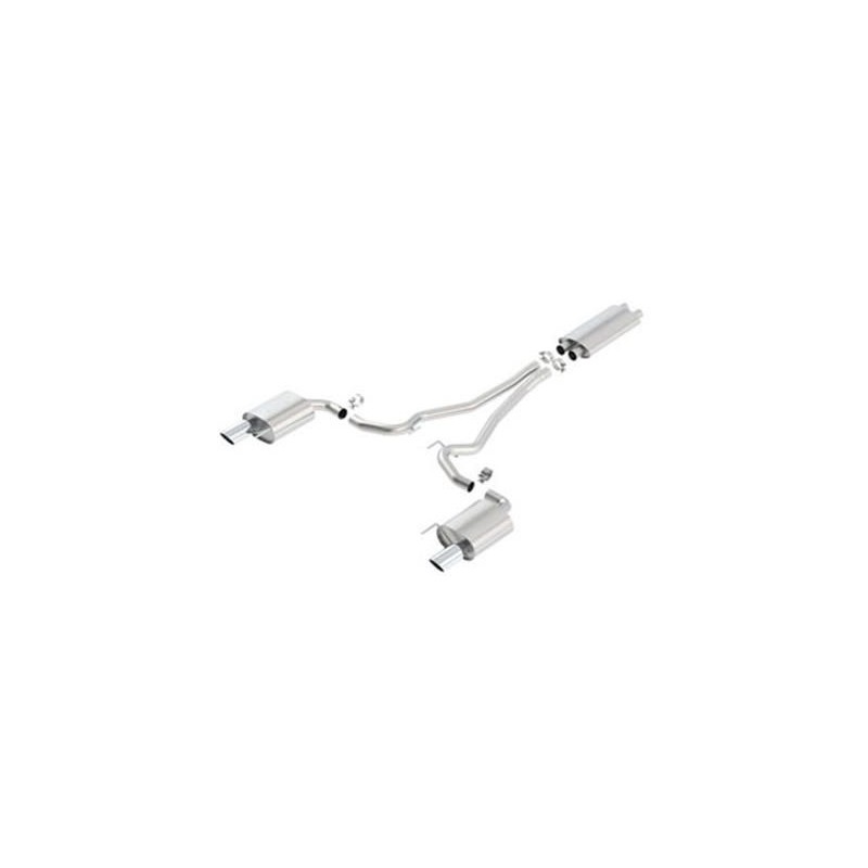FORD MUSTANG 2015-2017 GT 5.0L LIGNE D’ÉCHAPPEMENT APRÈS CATALYSEURS TOURING BORLA 1014040
