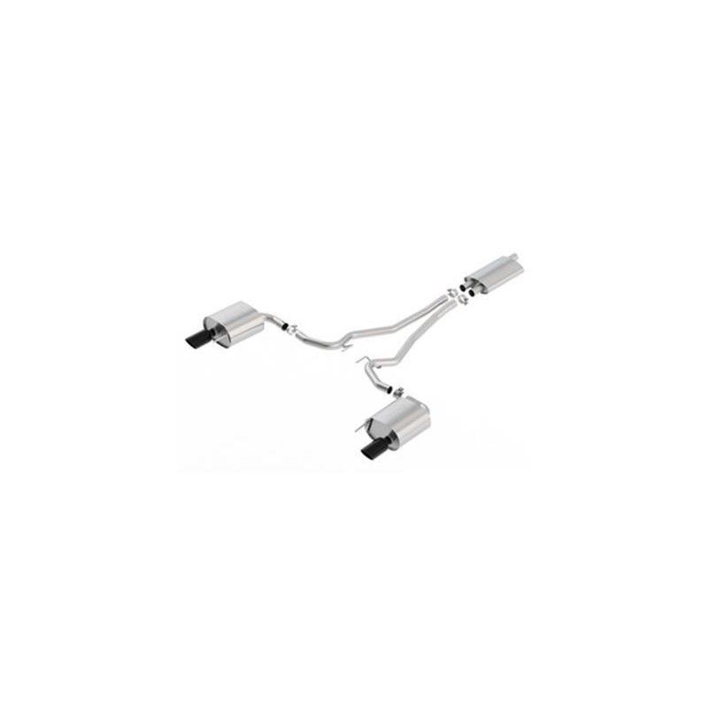 FORD MUSTANG 2015-2019 ECOBOOST 2.3L LIGNE D’ÉCHAPPEMENT APRÈS CATALYSEURS TOURING BORLA 1014039BC