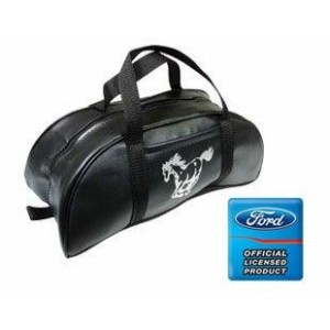 FORD MUSTANG 1964-2015 SAC PETIT AVEC EMBLEME NOIR Tote bag small black with emblem SCOTT DRAKE TB-FM-BK-ES
