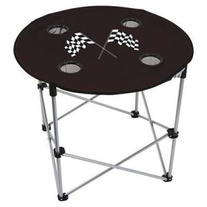 TABLE PLIANTE DRAPEAU A DAMIER AVEC SAC DE RANGEMENT Checkered Flag Portable Folding Table SUM-P1034