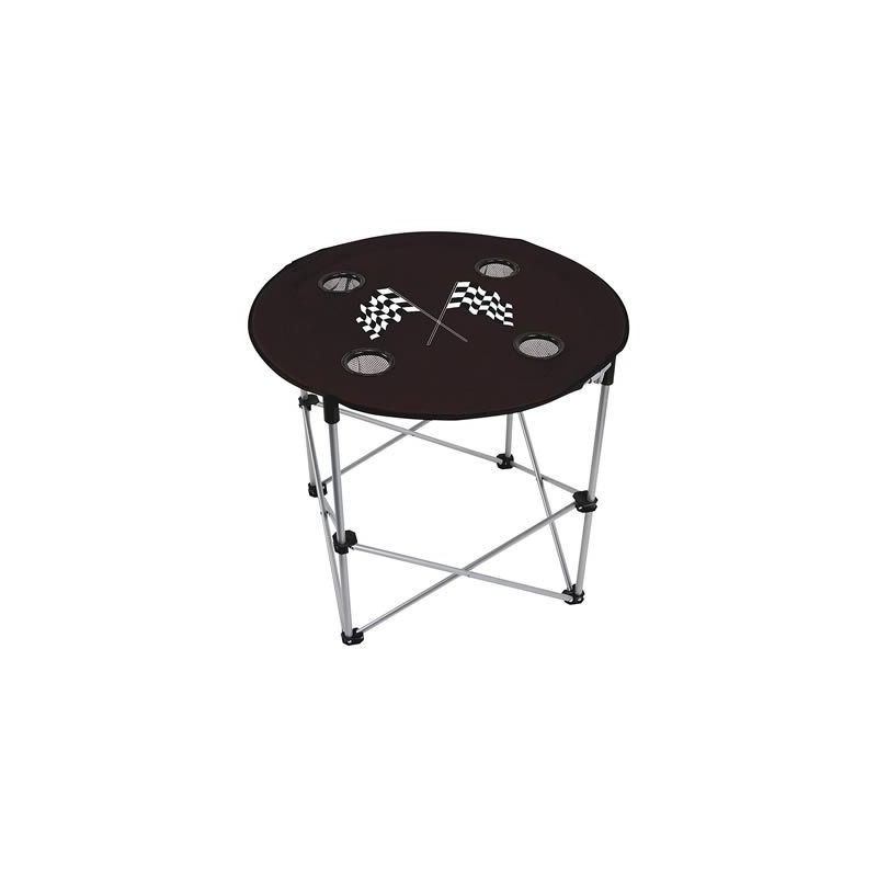 TABLE PLIANTE DRAPEAU A DAMIER AVEC SAC DE RANGEMENT Checkered Flag Portable Folding Table SUM-P1034