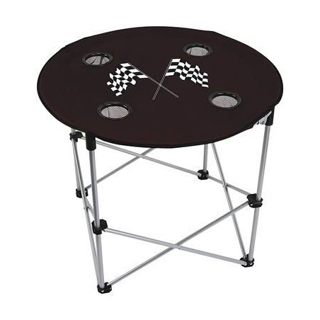 TABLE PLIANTE DRAPEAU A DAMIER AVEC SAC DE RANGEMENT Checkered Flag Portable Folding Table SUM-P1034